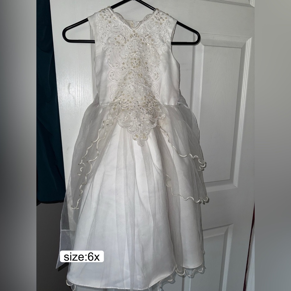 Elegant White Kids Dress